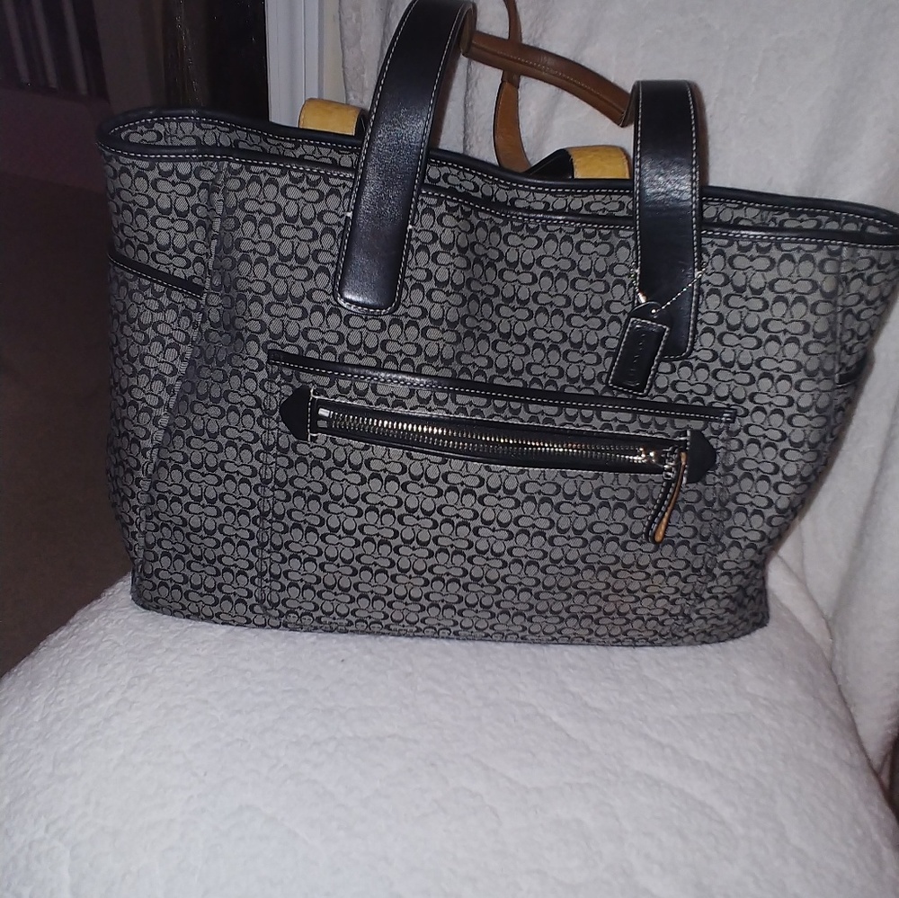 Coach monogram diaper bag/oversize tote - Picture 6 of 7